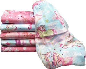 Clevere Kids Mulltücher Trendline 6er Pack - Motiv: Einhörner