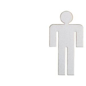 Heibi WC-Schild Herren aus Edelstahl