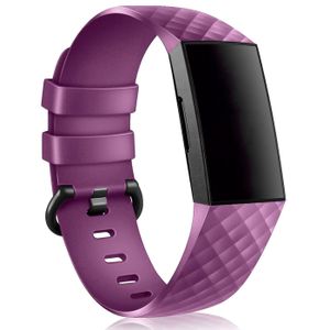 Sport Armband Gr. S für Fitbit Charge 3, Charge 4 Ersatzarmband Fitness Silikon Band Ersatzband