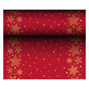 6 Tischläufer, stoffähnlich, Airlaid 24 m x 40 cm "Christmas Shine"