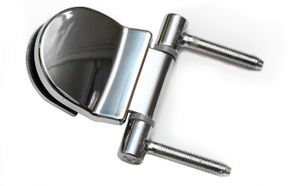Dveřní pant pro saunové dveře (do zárubně), celoskleněné HARVIA, chrome (1ks) Dveřní pant pro saunové dveře (do zárubně), celoskleněné HARVIA, chrome (1ks)
