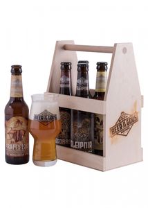 Craft Beer Tasting Geschenkset 5 x 0,33 l vers. Sorten + Bierglas | Viking Craftbeer Set Gift for Men | Wikinger Geschen