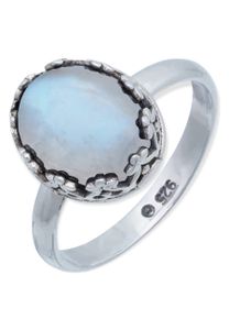 Ring NAPULO aus 925er Sterling Silber mit Mondstein weiß