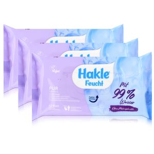 Hakle Feucht Pur mit 99% Wasser 42 Blatt - Toilettenpapier (3er Pack)