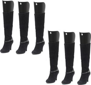 3 Paar Stiefelspanner [24x22cm] - Form Einsätze | Hoch Stiefel Stütze für Damen und Herren Schuhe Farbe - schwarz | Schuhspanner | Stiefeldehner | Schaftformer für Leder- und Textilstiefel geeignet