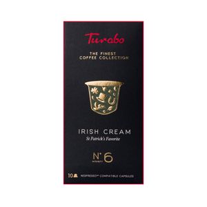 Kávové kapsuly, TURABO, Irish cream, 10 kapsúl kompatibilných s Nespresso, 54 g