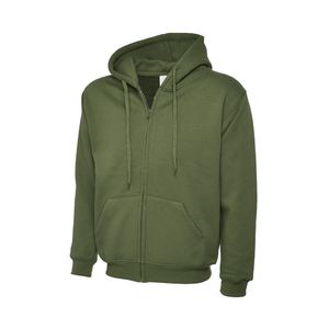 Premium Sweatjacke mit Kapuze 300 g/m² Unisex Olivgrün L