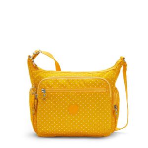 Kipling Gabbie Damen Reißverschlusstasche M67 Soft Dot Yellow