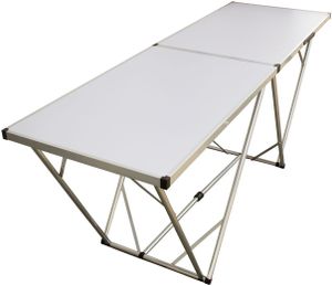 Mehrzwecktisch 200x60 cm weiß, Partytisch, Flohmarkttisch, Klapptisch