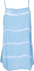 Rückenfreies Sommertop, Batiktop, Träger Top - Hellblau, Damen, Viskose, Tops & T-Shirts