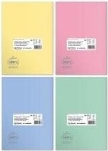 Notizbuch B5/60K Gitter Eco PP Pastellfarben (5 Stück)