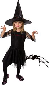 Kinder Kostüm Halloween Kleid Hexe Vampirin Karneval Fasching Gr.164