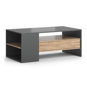 Vicco Coffee table Fabien, 110 x 45 cm, Gold power oak/Anthracite