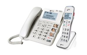  amplicomms BigTel 40 Plus  -  Seniorentelefone, Notrufsender, schnurgebundene Telefone Telefone mit  Grosstasten und Notruftaste