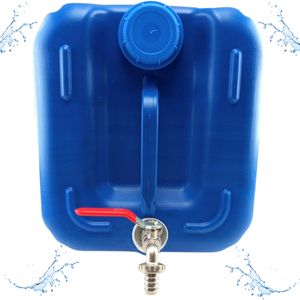 Wasserkanister 20l aus Kunststoff, Wasserbehälter mit Hahn, Trinkwasserkanister Kanister Behälter Wassertank, für Haus-, Garten-, Auto- und Camping