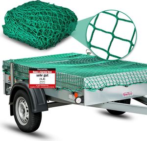 Anhängernetz mit 8 Befestigungshaken 4 x3 m