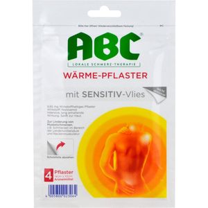 ABC Wärme-Pflaster sensitive Hansaplast med 10x14, 4 St
