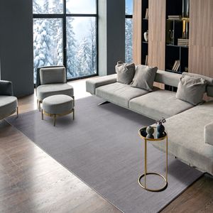 Sehrazat Premium Lima 6050 Collection Grey - Moderner Designer Teppich mit 3D-Effekt – 160x230cm