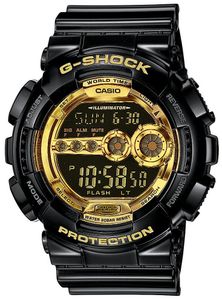 Casio Uhr G-Shock Uhr GD-100GB-1ER schwarz gold