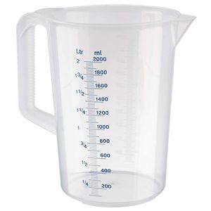 APS Messbecher 2,0 Liter transparent aus Polypropylen