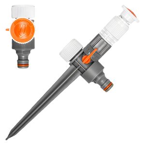 Biela čiara 0-360° kruhový postrekovač so zemným hrotom 80 m²