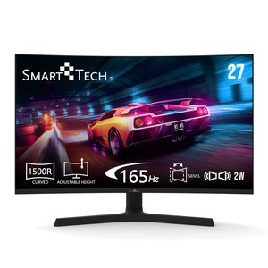 Smart Tech 270G02QVC Curved Monitor, 3ms Typ(MPRT 1ms), 27 Zoll, 2560 x 1440 Pixel, 250 cd/m², 165 Hz