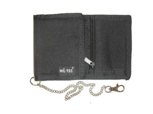 MIL-TEC peněženka s řetízkem barevná černá peněženka Commando army peněženka