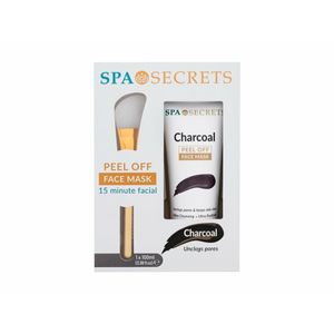 Xpel Spa Secrets Peel Off Face Mask Gift Set Spa Secrets Charcoal Peel Off Mask 100 Ml + Applicator 1 Pcs