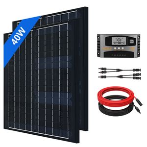 40W Solarmodul Set Solarpanel 12V Solaranlage Komplettpaket Wohnmobil Boot Haus