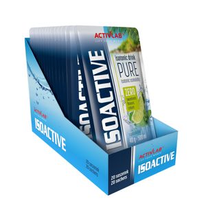 Activlab ISOACTIVE Isotonic Drink PURE 20 x 40g, optimale Zusammensetzung aus Elektrolyten, Mineralstoffen, Kohlenhydraten und B-Vitaminen