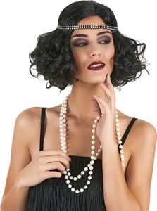 Schwarze Charleston-Perücke für Frauen