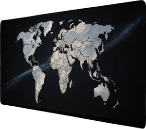 Weltkarte Sternenhimmel Schreibtischunterlage 69x31cm XXL Mauspad für
