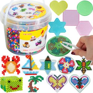 MalPlay Craft Bead Set | z koralikami i akcesoriami | dla całej rodziny i dzieci od 3 lat