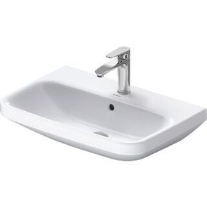 Duravit Waschtisch DURASTYLE mit Überlauf, Hahnlochbank, 650 x 440 mm, 1 Hahnloch weiß