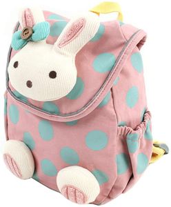 Süße Kaninchen Babyrucksack Kinderrucksack für Baby Mädchen Kleinkinder 1-3 Jahre im Kindergarten (Rosa)