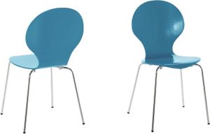Stapelstuhl >Marcus< in kobaltblau aus MDF - 49x87x53cm (BxHxT)