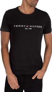 Tommy Hilfiger Jeans Zwart Basic T-shirt Met Logo – XS