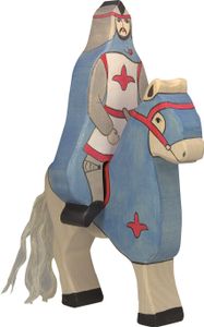 Holztiger 80247 Ritter mit Mantel, reitend (ohne Pferd), blau
