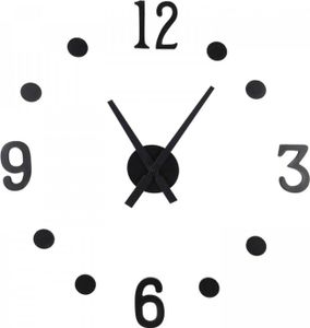 Nástenné hodiny MDF DIY čierne