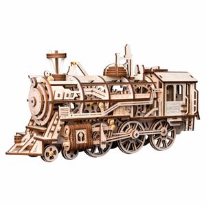 ROKR 3D-Holz-Puzzle Locomotive Modellbausatz