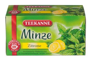 Teekanne Minze Zitrone Pfefferminztee mit Zitronenaroma 20 Beutel 30g