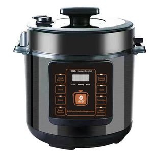 Elektr. Schnellkochtopf,Multikocher Fast & Delicious,Digitaler Reiskocher mit Dampfgarer weiß,Multikocher 6 Liter