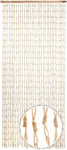 Türvorhang CIRCLES Papier beige 36 Stränge 90x200 cm