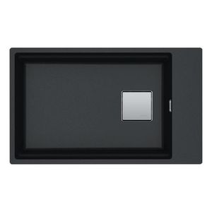 FRANKE KUBUS 2 KNG 110-62 Unterbauspüle / Fraganit / Onyx / Druckknopf / 80 cm
