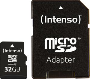 Karta SD MicroSD 32 GB Intenso Class10 wraz z adapterem SD