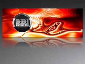6116 Dixtime Digitálne dizajnové nástenné hodiny, moderné hodiny do obývacky 35x100cm