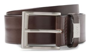 BOSS Connio Leather Belt W100 Dark Brown