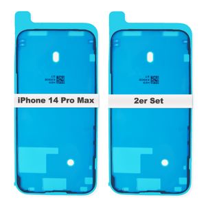 2x iPhone 14 Pro Max Rahmen LCD Display Kleber Schwarz Dichtung Klebefolie Wasserdichtung Neu
