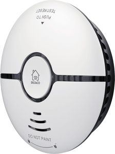 Deltaco SMART HOME WiFi Rauchmelder, Schall- & Lichtmelder de sampling de air Interconnectable Wireless connection