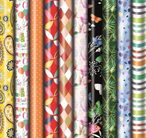 Geschenkpapier Geburtstag 2m x 0,7m - 10 Rollen